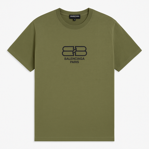 Balenciaga Army Green Men T shirt