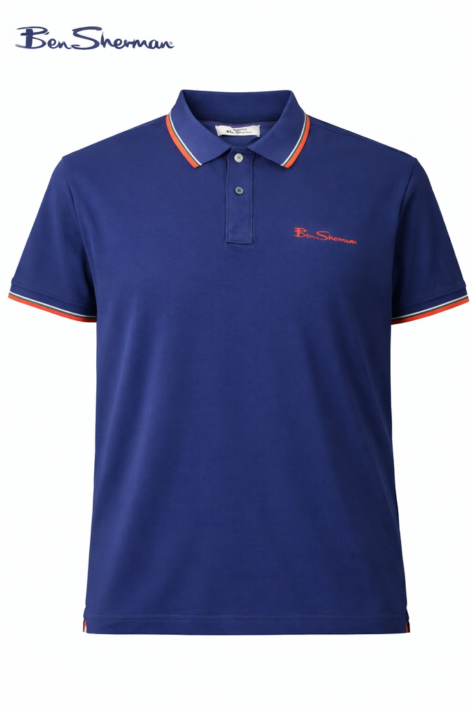 Ben Sherman Men Blue Polo