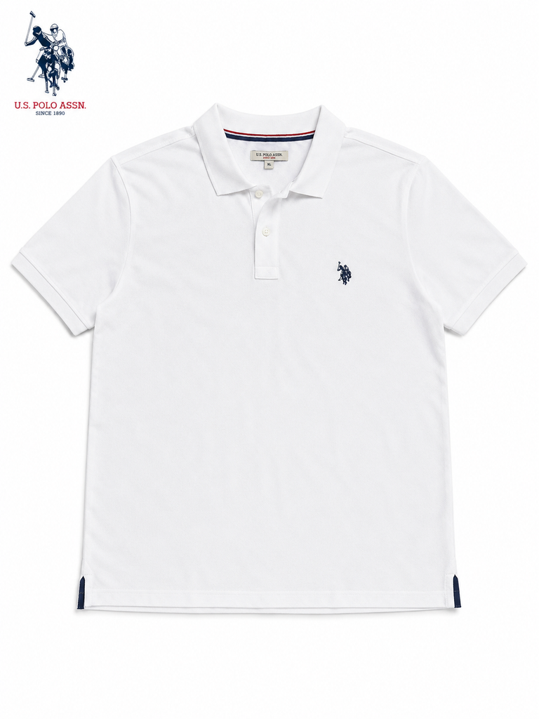 USPA ASSN MEN WHITE POLO