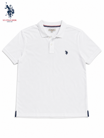 USPA ASSN MEN WHITE POLO