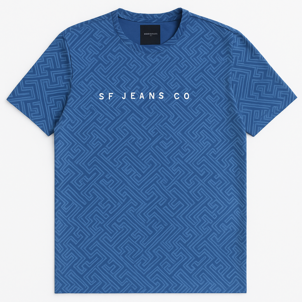SF JEANS & CO BLUE T SHIRT
