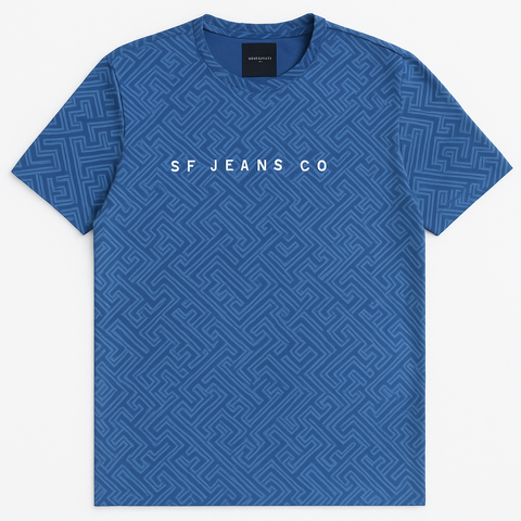 SF JEANS & CO BLUE T SHIRT
