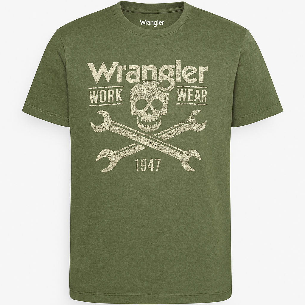 Wrangler Green Men T shirt