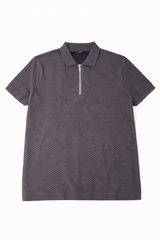 MVN Grey Polo Zip Up