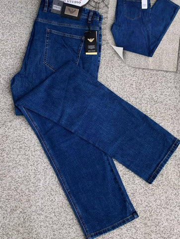 Emprio Armani Blue Men Straight Cut Jeans