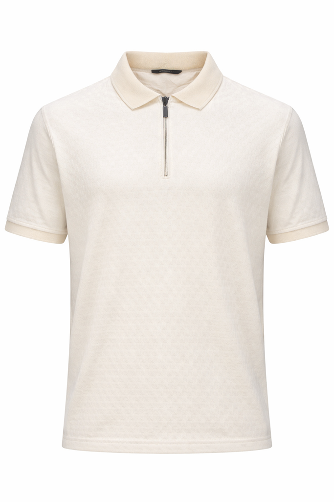 Splash Men Zip Up Polo