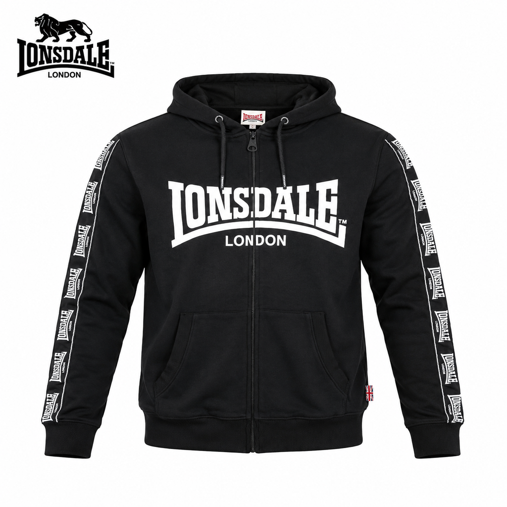 Lonsdale Black Men Hoodie