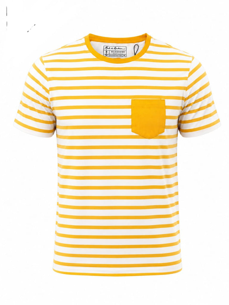 Mast & Harbour Men Stripe T shirt