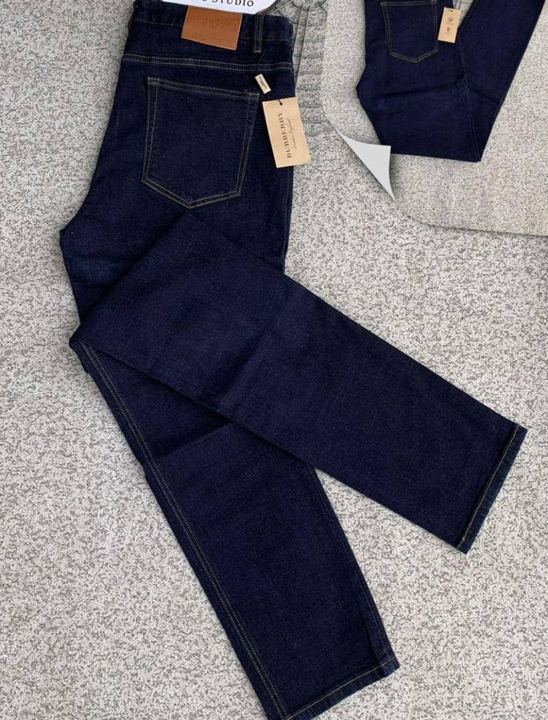 Burberry  Men Straight Cut Blue Jeans