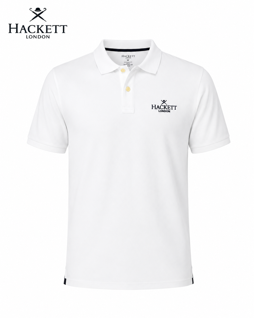 Hackett Of London White Polo