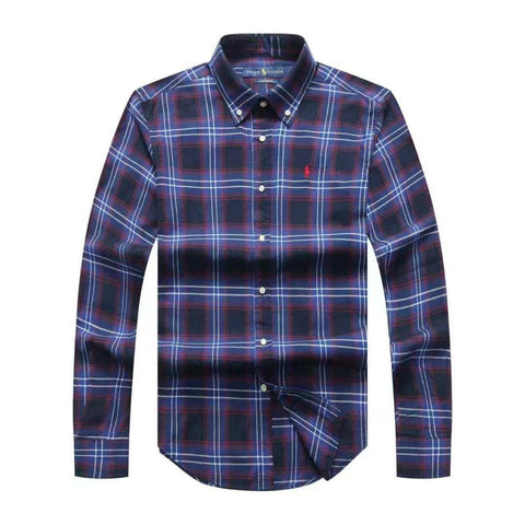 Polo Ralph Lauren Check Oxford Long Sleeve Men Shirt