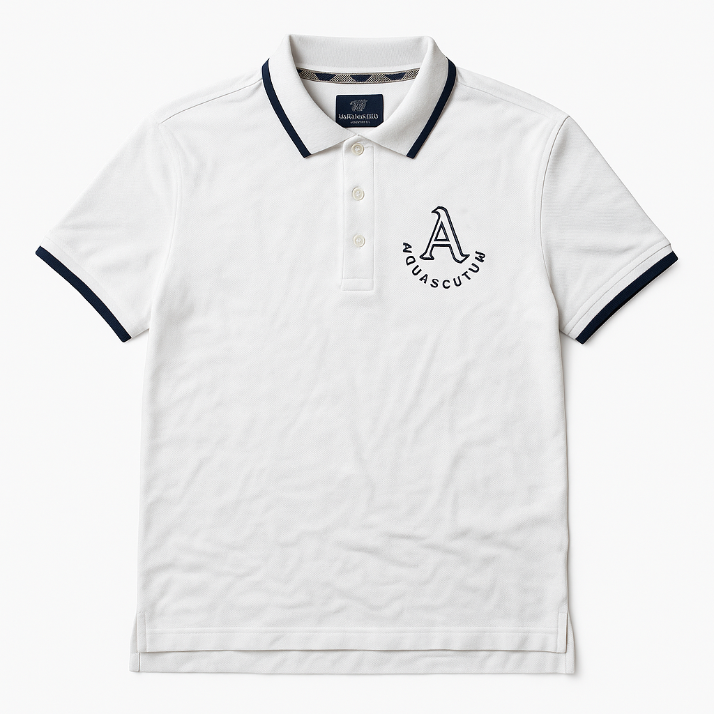 Aquascutum White London Polo