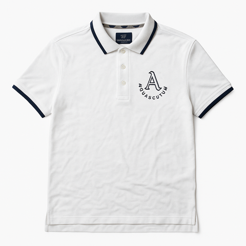 Aquascutum White London Polo