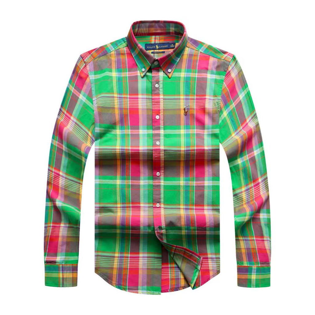 PRL Men Check Long Sleeve Shirt