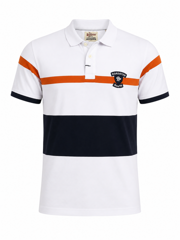 Roadster Men White Polo