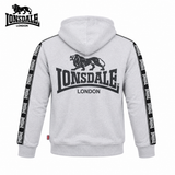 Lonsdale Grey Men Hoodie