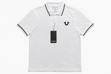 True Religion Men White Premium White Polo