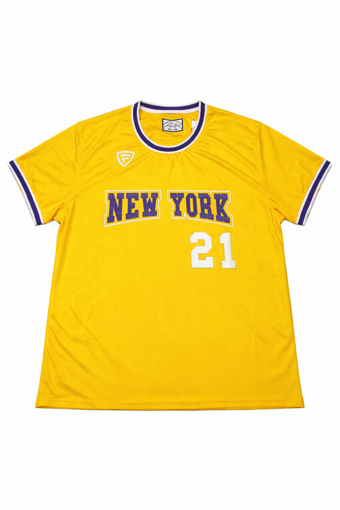 New York Baseball Yellow T shirt