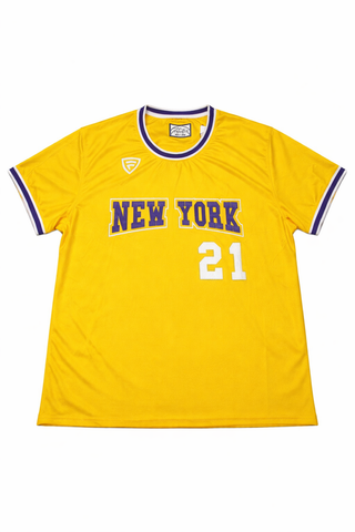 New York Baseball Yellow T shirt