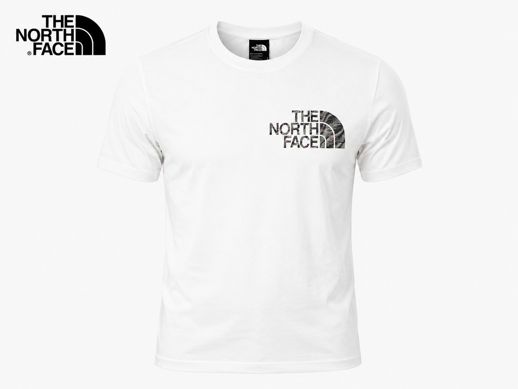 The North Face Men White T shirt