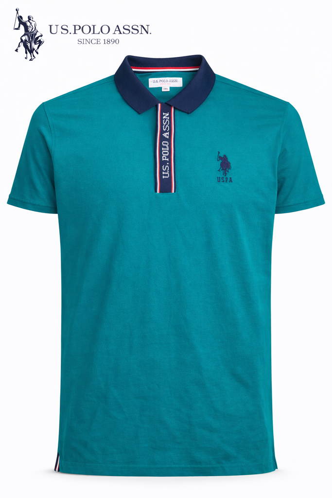 USPA ASSN MEN GREEN POLO