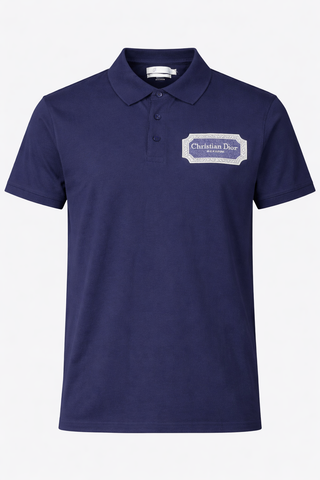 Christian Dior Navy Blue Men Polo