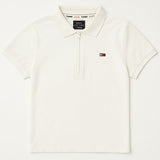 Tommy Jeans Men Off White Polo