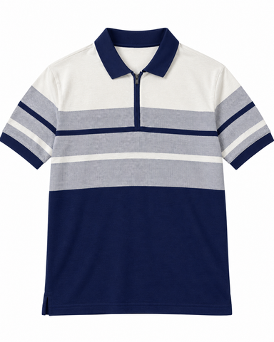 Dunes Regular Fit Zip Up Polo