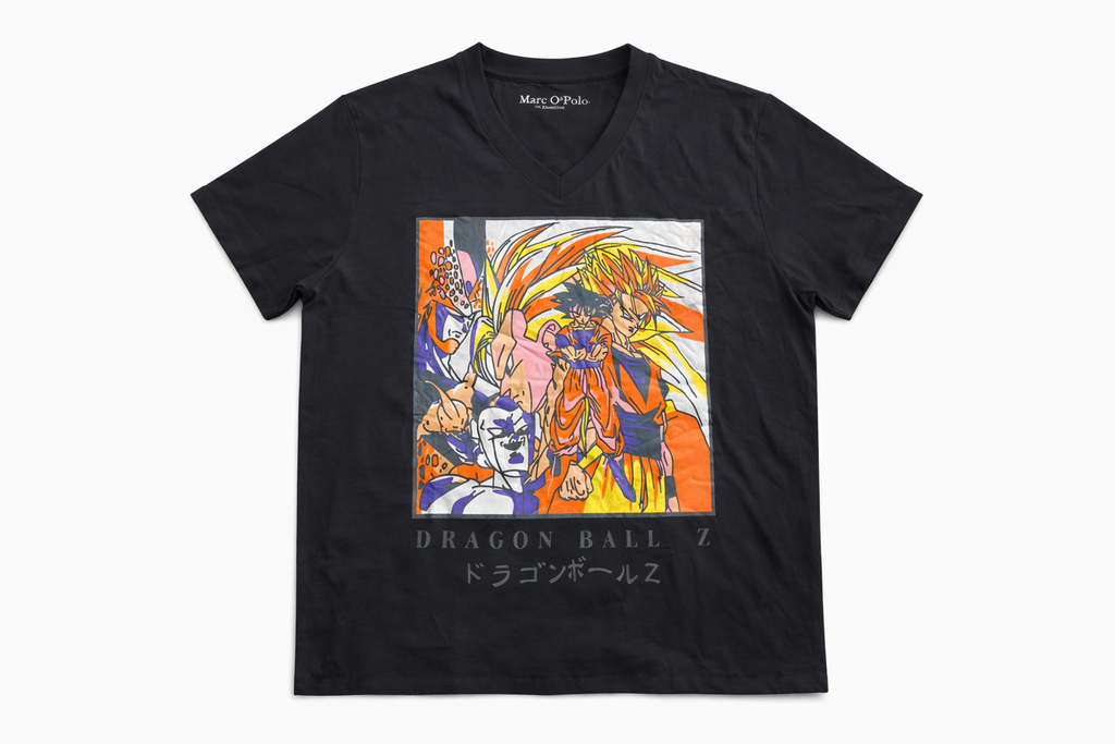 Marco Polo Men V neck T shirt - Black