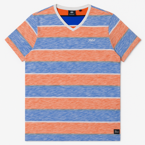 PT Bold Stripe V neck T shirt