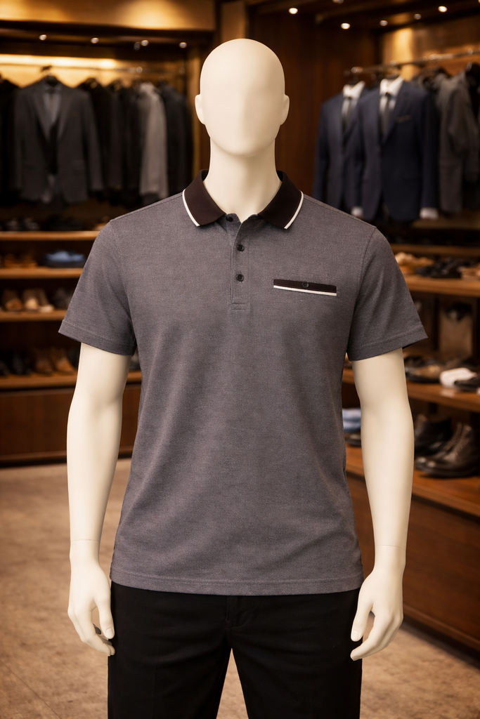 Denim & Flower Men Brown Polo