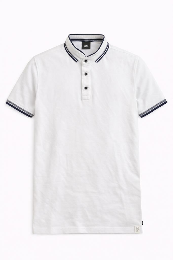 JBE White Band T shirt
