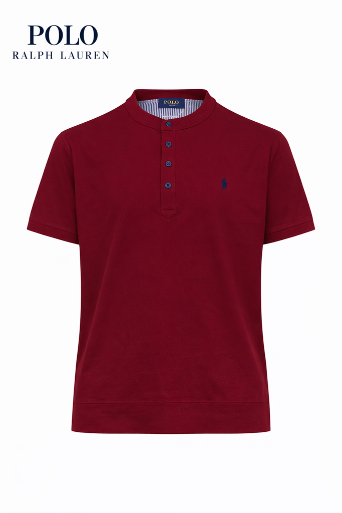 Polo RL Men Band Collar T shirt