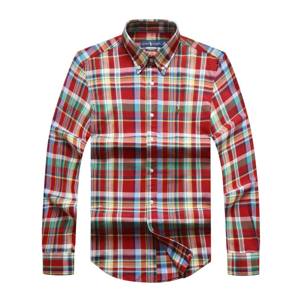 PRL Men Check Long Sleeve Shirt