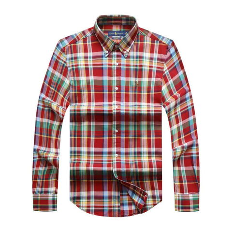 PRL Men Check Long Sleeve Shirt