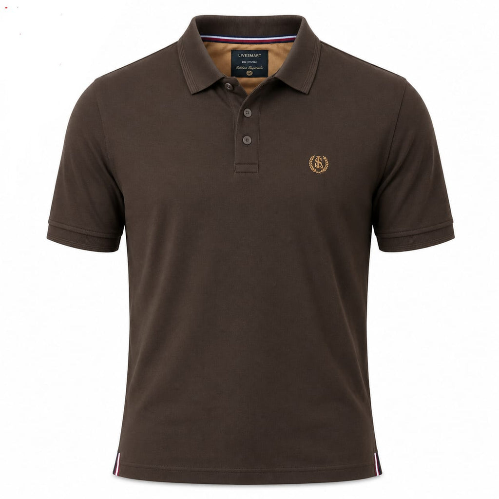 Polo Club Brown LS Men Polo