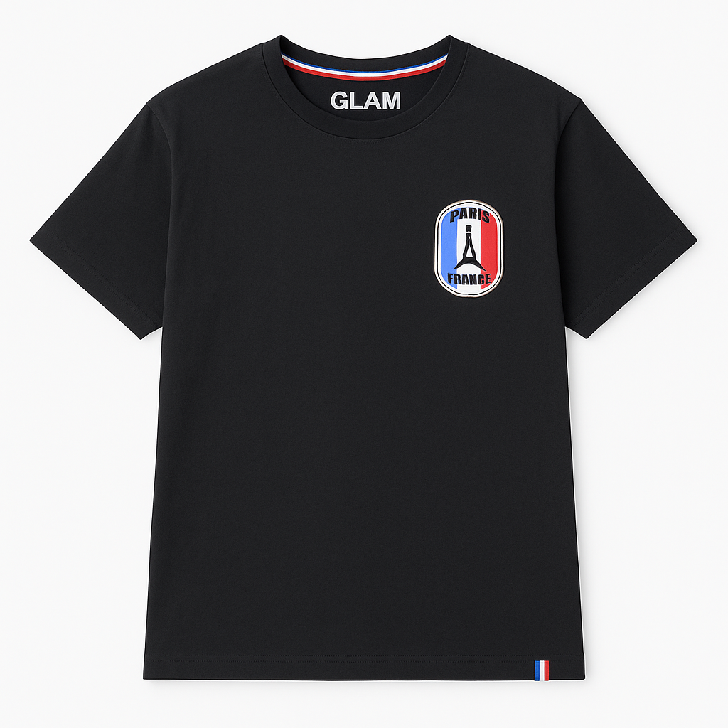Paris Glam Black T shirt