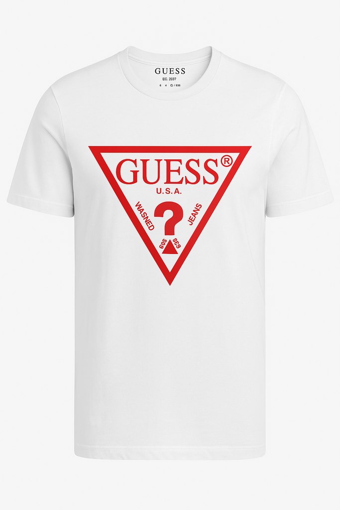 Guess Men White T shirt
