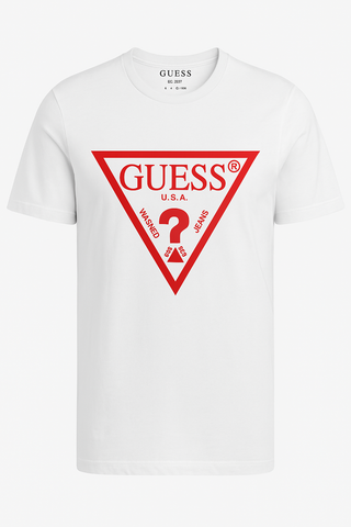 Guess Men White T shirt