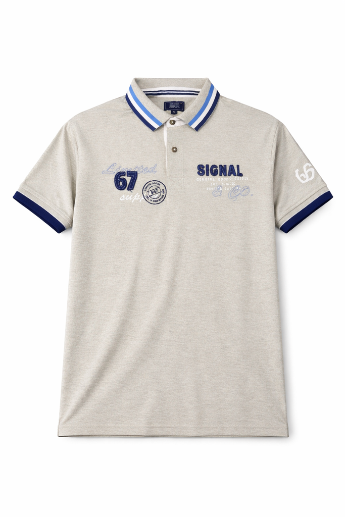Signal & Co Men Grey Polo