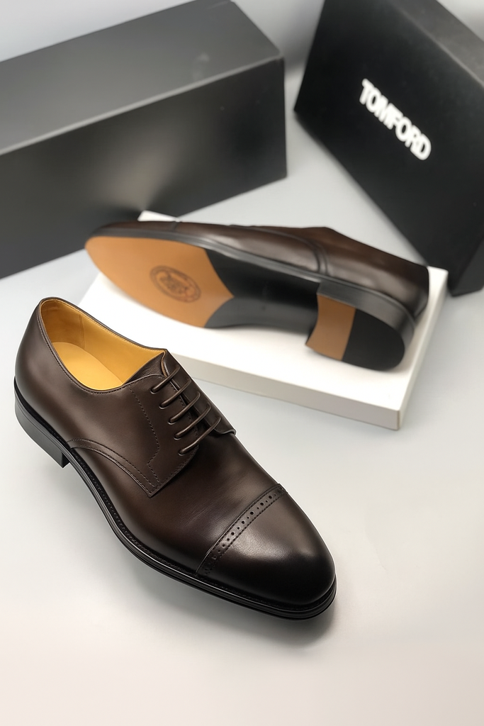 Tom Ford Brown Leather Shoes
