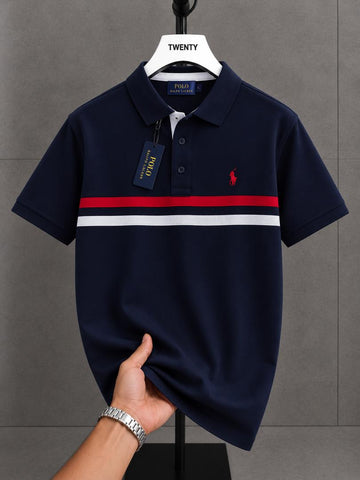 R.L Men Stripe Polo