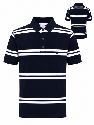 Tommy Hilfiger Men Stripe Polo - Casual