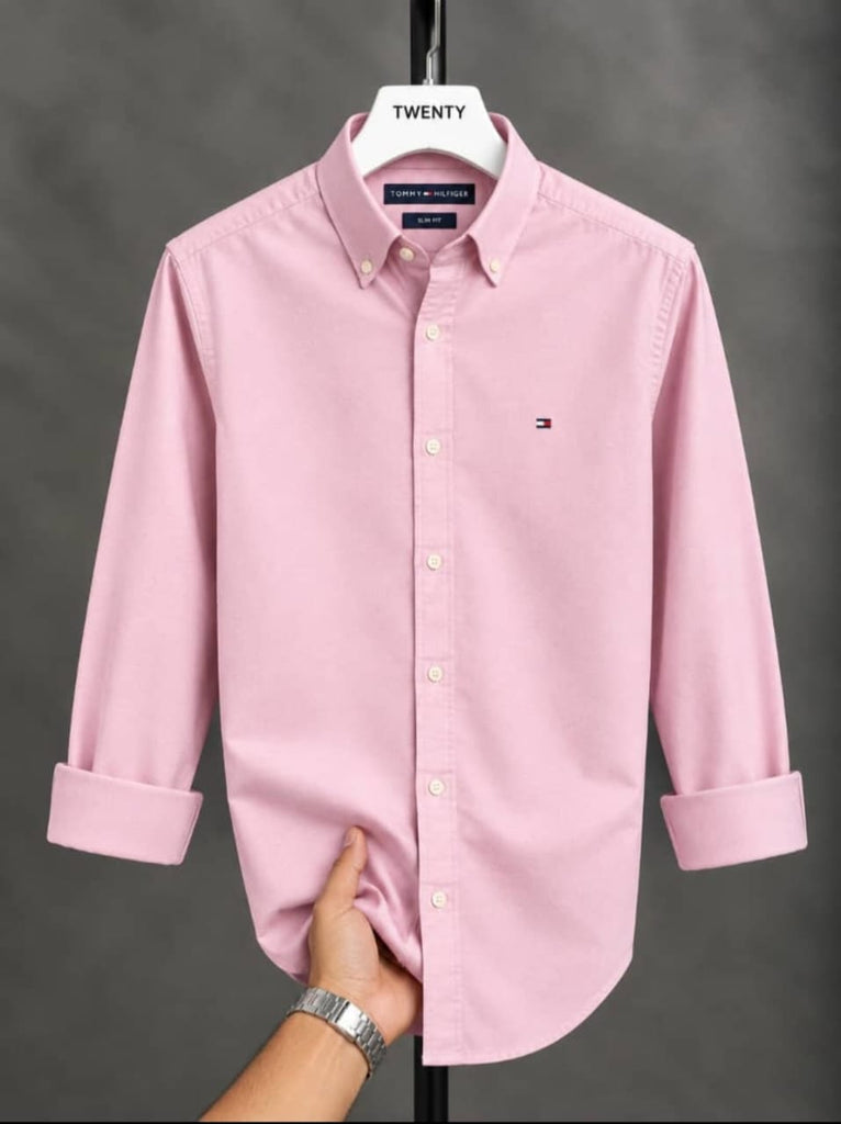 Tommy Hilfiger Men Long Sleeve Shirt - Pink