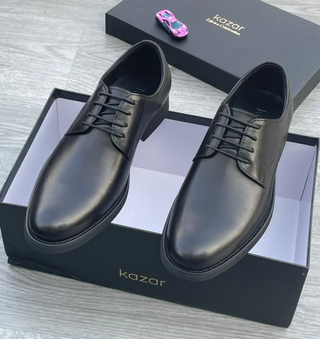 Kazar Italian Black Leather Shoes