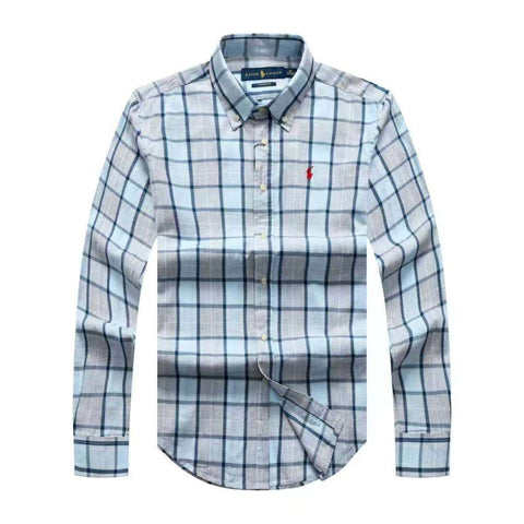 PRL Men Check Long Sleeve Shirt