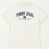 Tommy Jeans Men Off White Polo