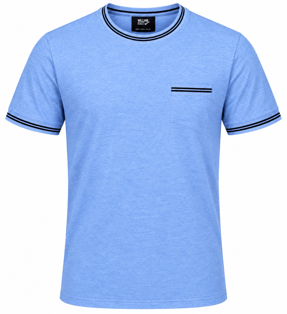William Rast Sky Blue Men T shirt