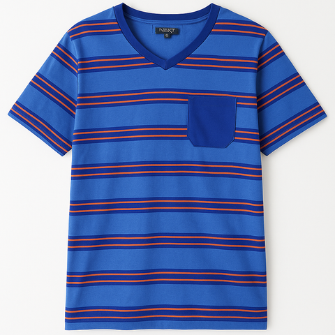 Next Men Blue Strive V neck T shirt