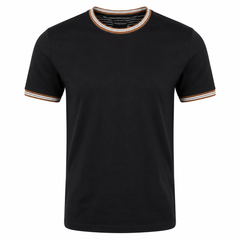 Denim & Flower Men Black T shirt